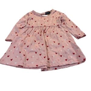 Picapino Toddler Girl 2T Long Sleeve Heart Dress